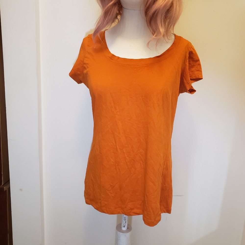 Orange Comfortable Juniors Tee Shirt XL